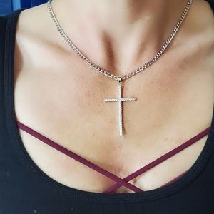 18K Gold Filled Cross pendant for Necklace - NOTE color is Gold